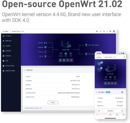 GL.INET GL-AXT1800 Portable Wi-Fi 6 Travel Router