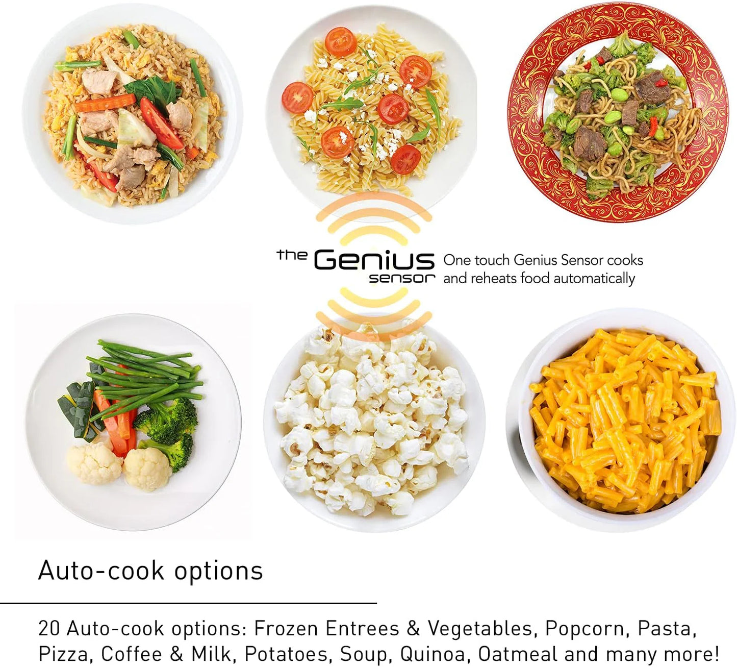 Panasonic NN-SN966S 2.2 Cu. Ft. 1250W Stainless Steel Microwave Oven with Inverter & Genius Sensor, Countertop/Built-In
