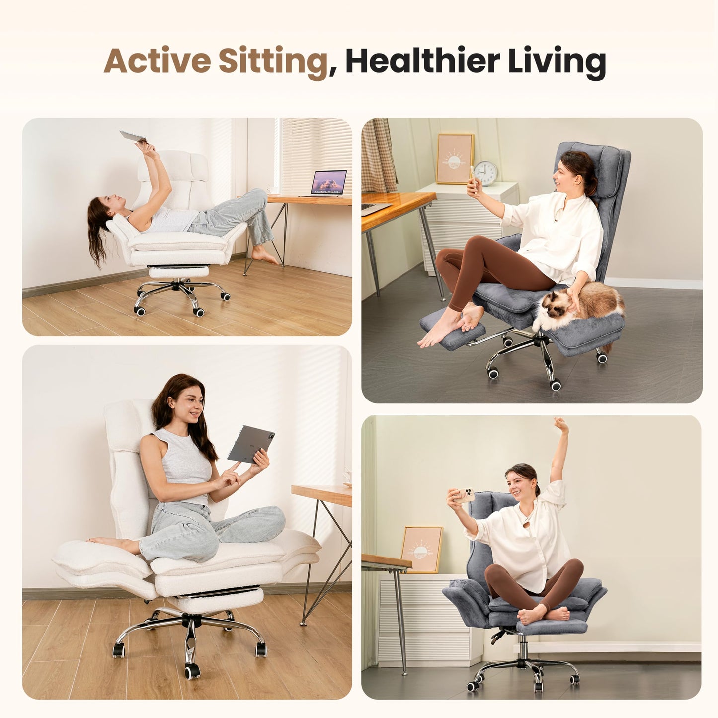 HOMRELEXA Big and Tall Executive Ergonomic Office Chair