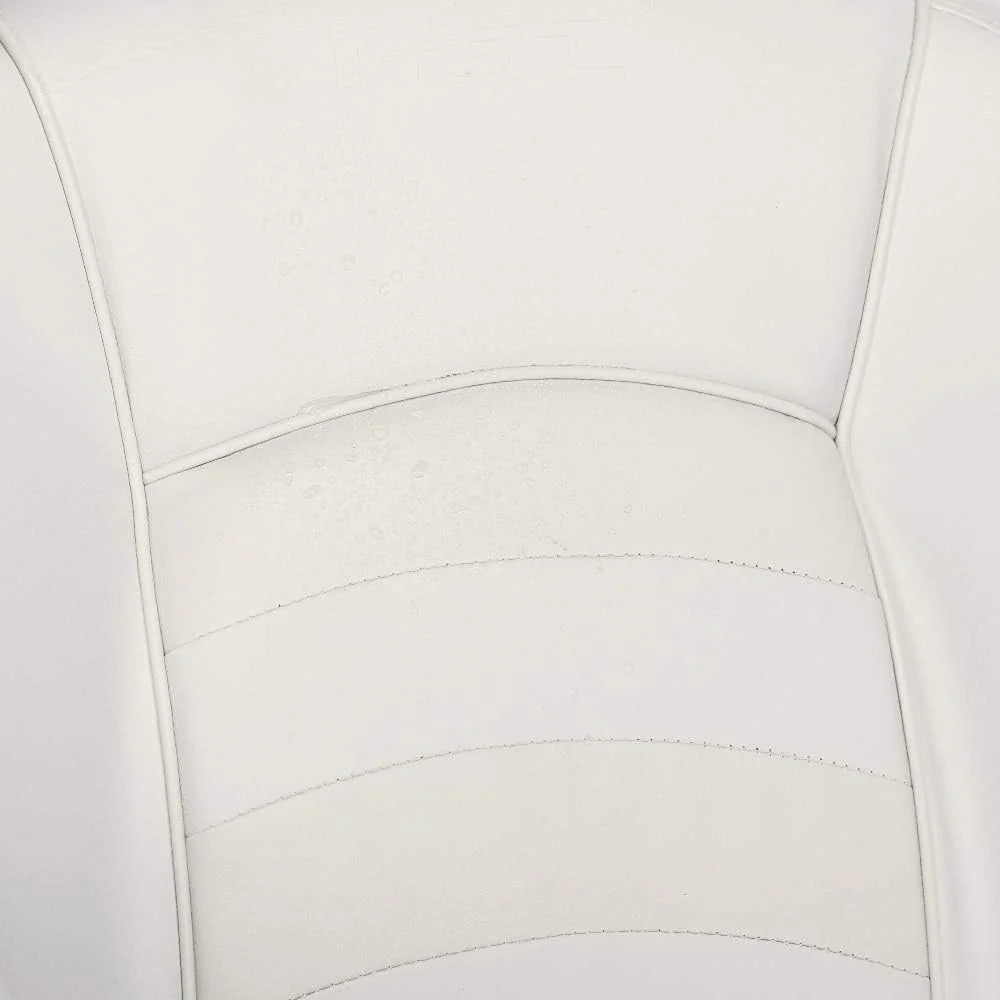 Bucket Pontoon Boat Seat (White/Blue)