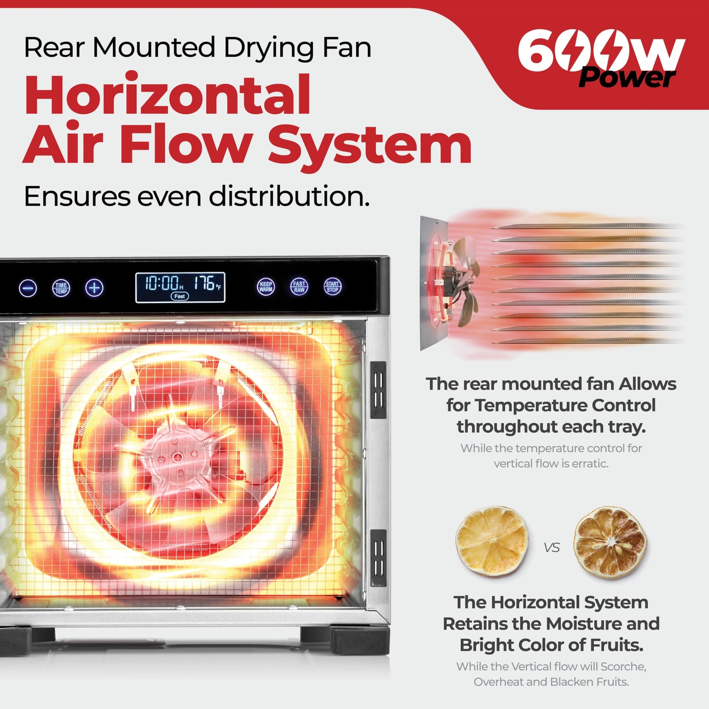 MAGIC MILL Pro Food Dehydrator Machine | 600W, 7 Trays, Timer