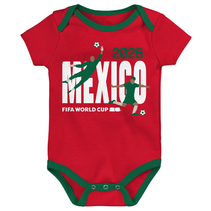 FIFA World Cup 2026™ Mexico Onesie 3 Pack - Infant