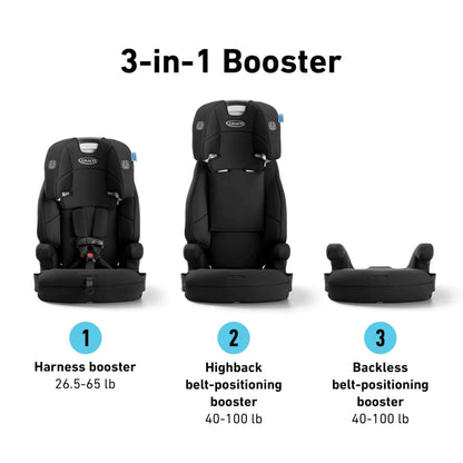 GRACO Tranzitions 3-in-1 Harness Booster Car Seat, Cinder