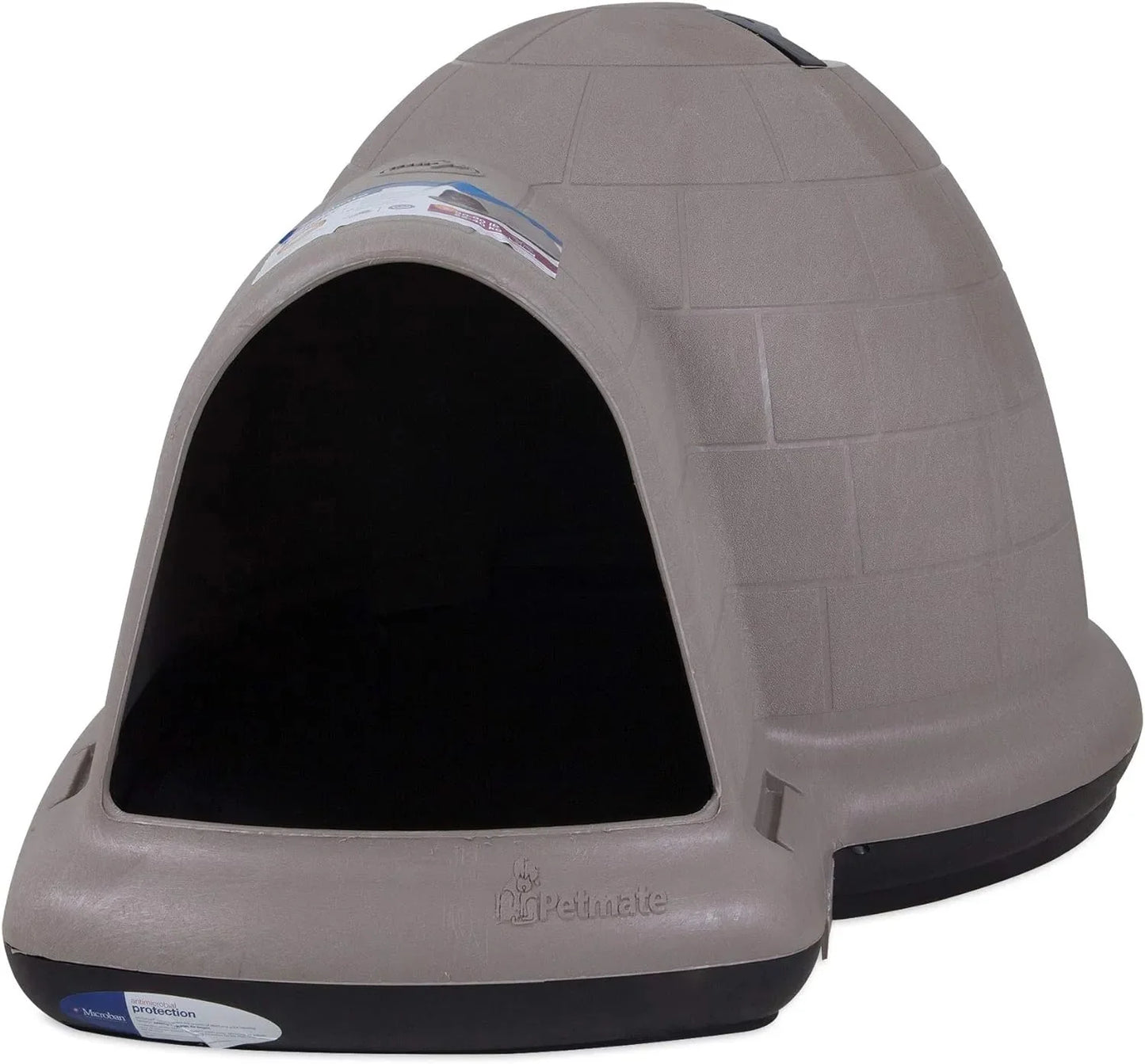 Petmate Indigo Dog House (Igloo Dog House, Made in USA with 90% Recycled Materials, All Weather Protection Pet Shelter) for XL Dogs 90 to 125 pounds, Made in USA