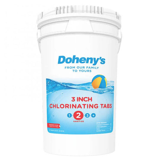 Doheny's 3 in Chlorine Tabs, 50 lb