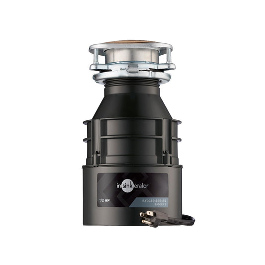 INSINKERATOR InSinkErator Badger 5 Garbage Disposal, 1/2 HP