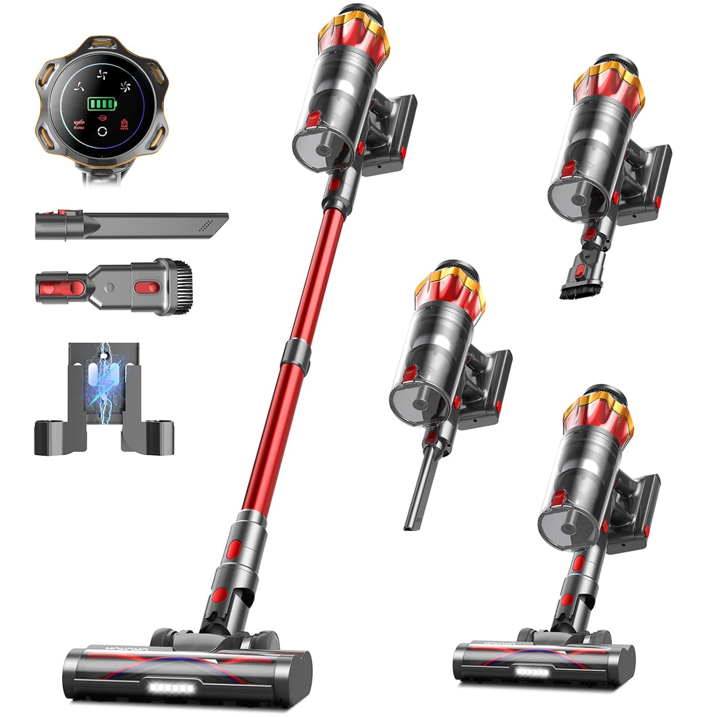 MOHOMO Cordless Vacuum Cleaner 650W 70Mins with OLED Screen