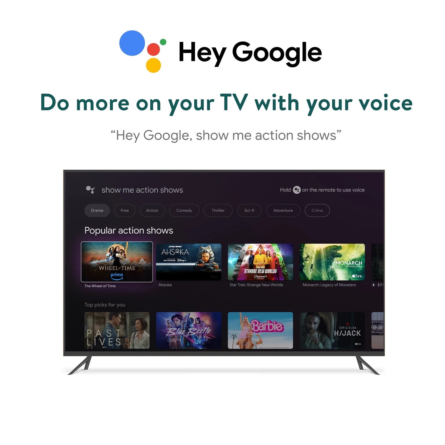 Onn. 4K Pro Streaming Device with Google TV, 4K UHD, Dolby Vision & Atmos, Hands Free Voice Control, Wi Fi 6, Smart Hub
