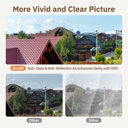 GIRAFIT 3MP 2K WiFi Indoor Security Cameras, 2 Pack