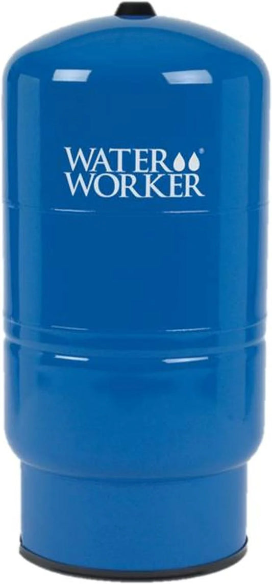WaterWorker HT-30B Vertical Pressure Well Tank, 30-Gallon Capacity, Butyl Diaphragm, Blue