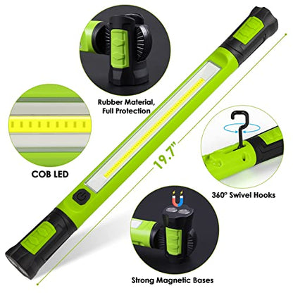 Work Light, 2500LM Bright LED Work Lights, 5200mAh Rechargeable Magnetic Underhood Work Light