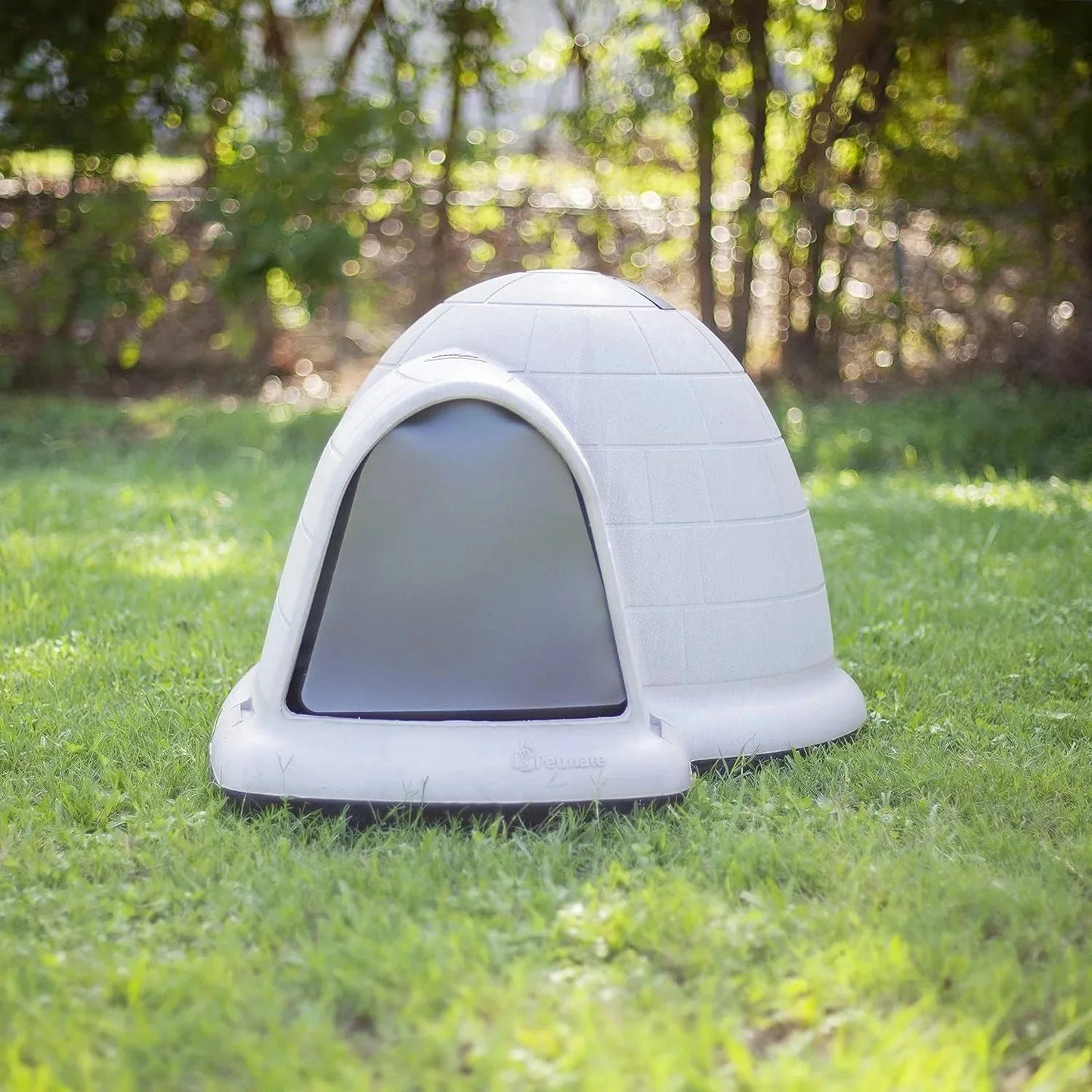 Petmate Indigo Dog House (Igloo Dog House, Made in USA with 90% Recycled Materials, All Weather Protection Pet Shelter) for XL Dogs 90 to 125 pounds, Made in USA