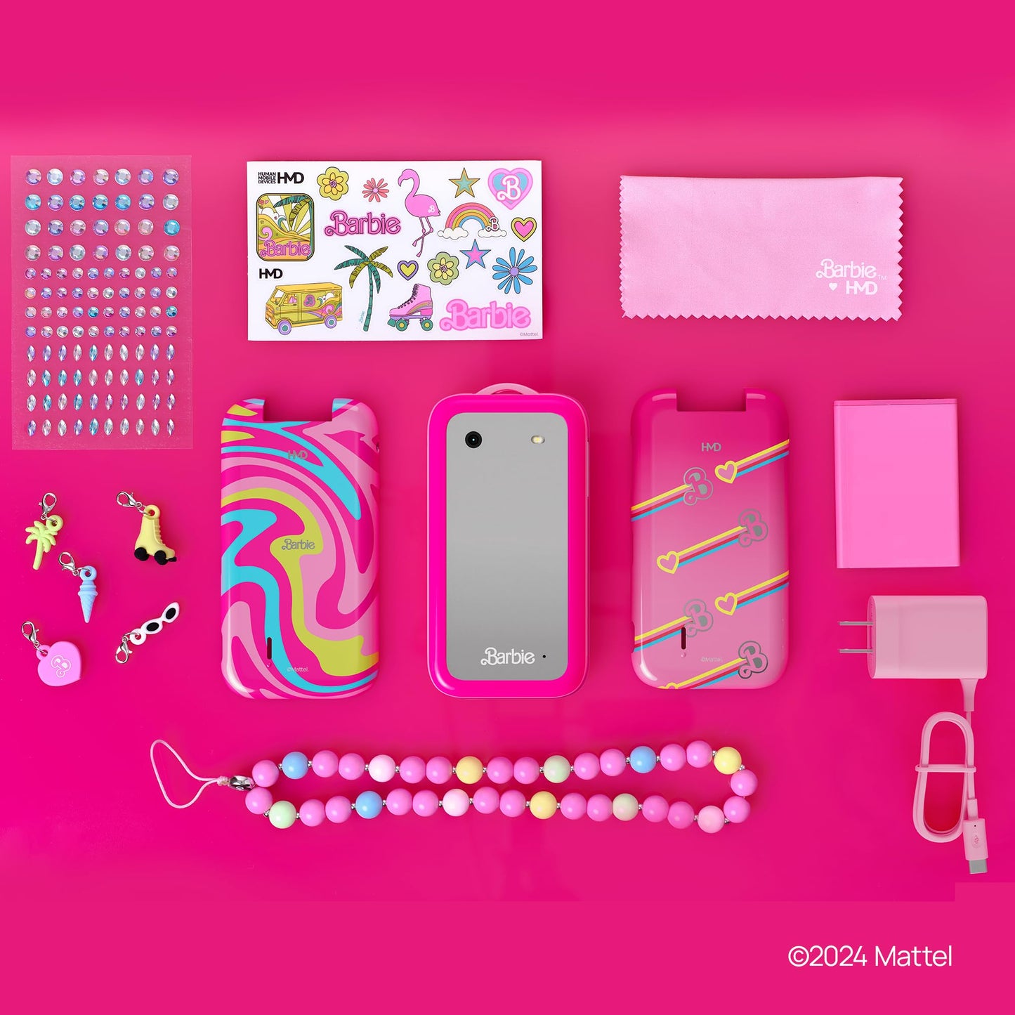 HMD Barbie Flip Unlocked KaiOS Power Pink US Version