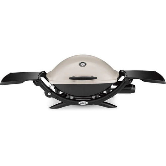 Weber Q 2200 Portable Gas Grill, 1-Burner, Titanium, 12,000 BTU, 280 sq in Cooking Area