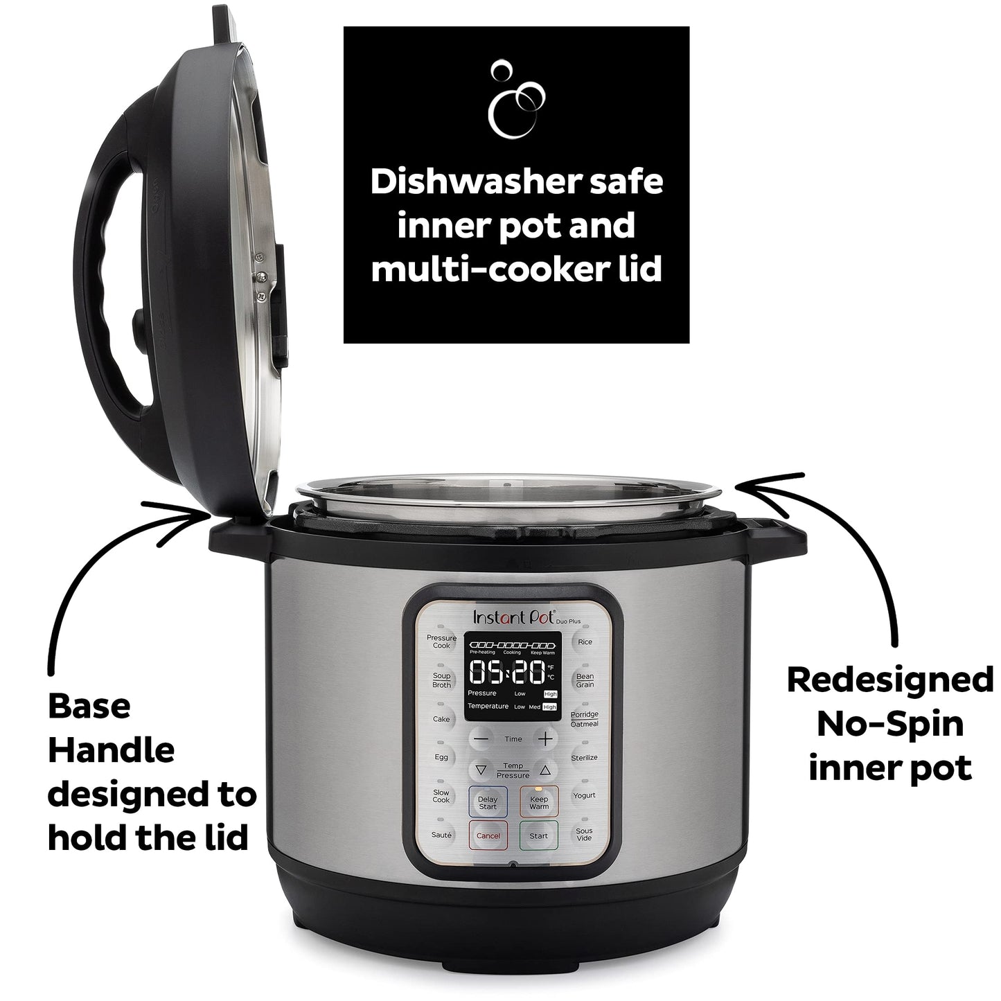 INSTANT POT Duo Plus 9-in-1 Electric Pressure Cooker, 3 Quart