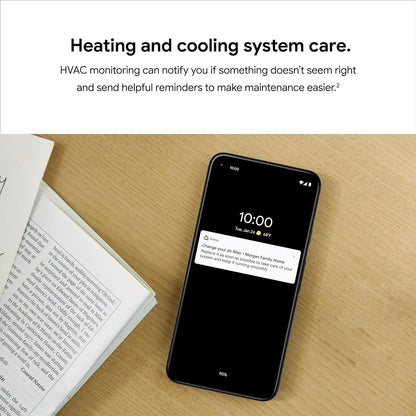 Nest 3rd Gen Learning Thermostat, Programmable Smart, Alexa Compatible, White, Wi-Fi, Energy Saving, Home Use