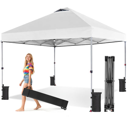 OLIXIS 10x10ft Heavy Duty Pop Up Canopy Tent for Events