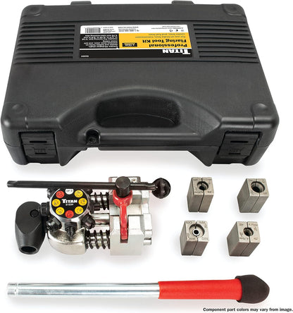 Professional Single, Double, and Bubble Flaring Tool Set, Black