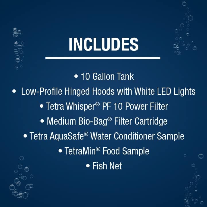 Complete LED Aquarium 55 Gallons, Includes LED Lighting, Filtration, Heater and Accessories