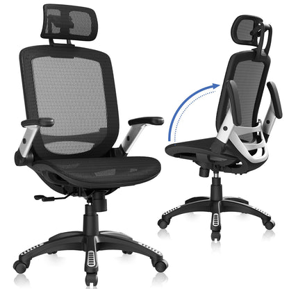 GABRYLLY Ergonomic High Back Office Chair with Headrest
