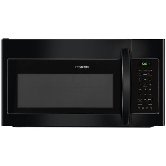 Frigidaire 1.8 cu.ft. Black Over the Range Microwave Oven with 1000W Power & 300 CFM Venting System