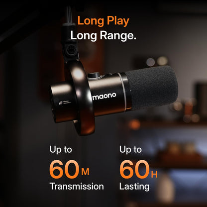 MAONO PD200W Hybrid Podcast Microphone for PC & Recording