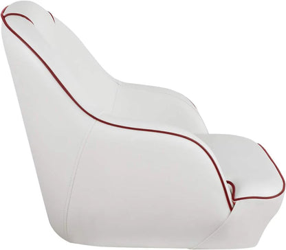 Bucket Pontoon Boat Seat (White/Blue)
