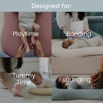 SNUGGLE ME Baby Lounger Curve - Organic Cotton Infant Nest