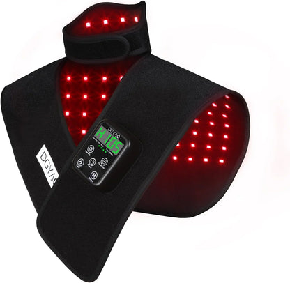 Red Light Therapy for Neck and Shoulder Pain Relief 850nm Near Infrared Therapy Set Wearable Wrap Devices for Upper Back Neck Shoulders Body Muscle Relax Home Use Treatment Pad FDA Cleared
