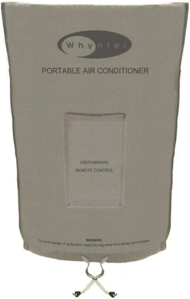 Whynter ARC-14S 14,000 BTU Dual Hose Portable Air Conditioner with Dehumidifier and Fan for Rooms Up to 500 Square Feet, Includes Storage Bag, Platinum/Black, AC Unit Only