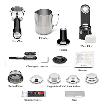 Breville the Barista Pro Espresso Machine with Grinder & Milk Frother, Espresso Maker with Seconds Heat Up, RM BES878BSS, Brushed Stainless Steel (Certified Remanufactured): Home & Kitchen
