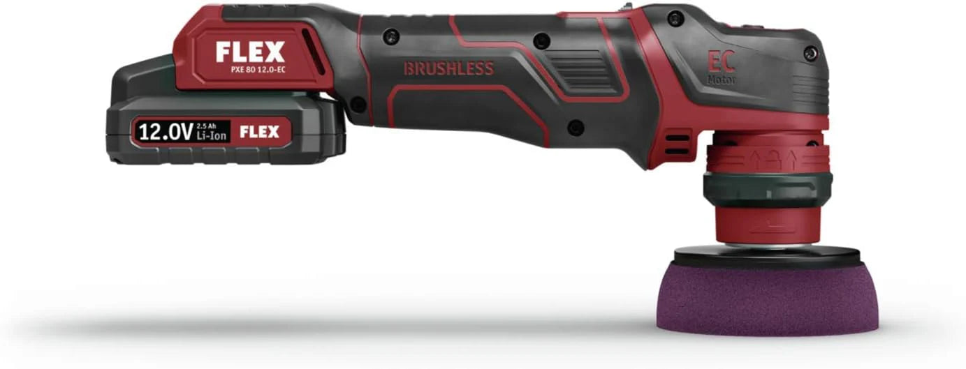 PXE 80 12.0-EC set USA 12V Cordless Multi-Polisher-Set, Includes Two 2.5Ah Batteries, One Charger & Soft Bag
